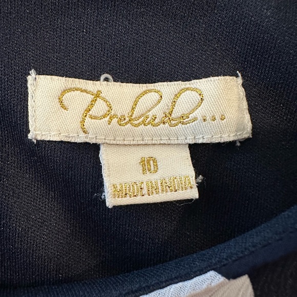 Prelude | Women’s Blue Polka-Dot Layer Dress, Lined, Sleeveless - Size 10 - Picture 9 of 12